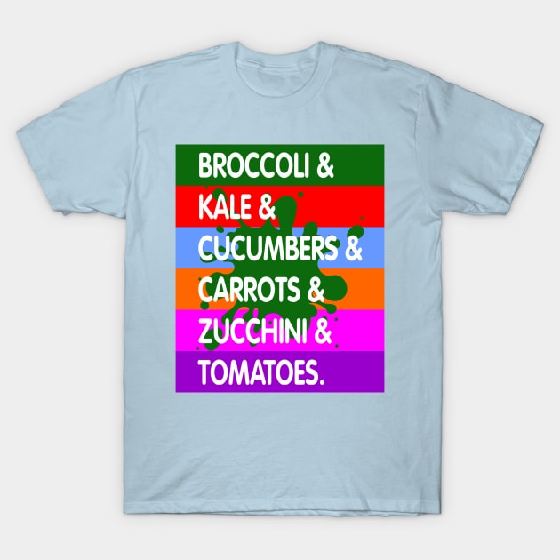 Veggie List T-Shirt by batinsaja